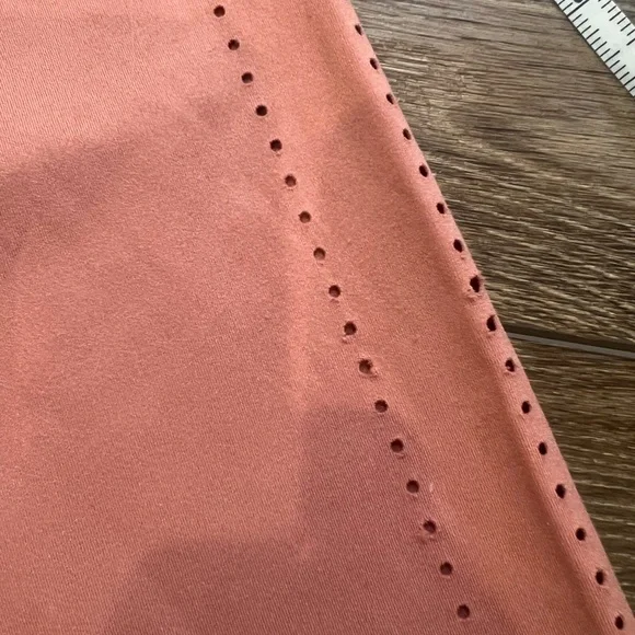 Gymshark Laser Cut Leggings, Peach, High-rise, Size Medium, Womens - Picture 10 of 13